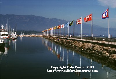 California city Santa Barbara harbor stock photos