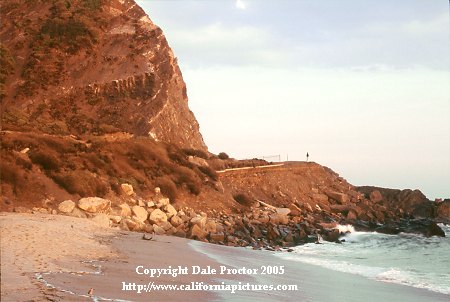 Southern California coastal photographs scenic view of Mugu Beach sunset photo