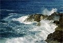 big wave crashing coastal rocks, southern california coastline stock images