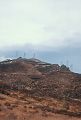 picture of steel towers top of hill snow scenes California rural